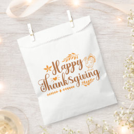 Sachets En Papier Happy Thanksgiving