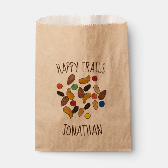 Sachets En Papier Happy Trails Camping Trail Mix Goodbye Retirement (Devant)