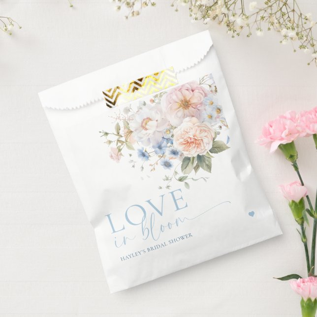 Sachets En Papier Hargrove Fleurs Bleus Love In Bloom Baby Shower de (Scellé)