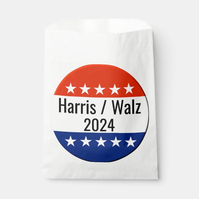 Sachets En Papier Harris Walz Élection 2024 (Devant)