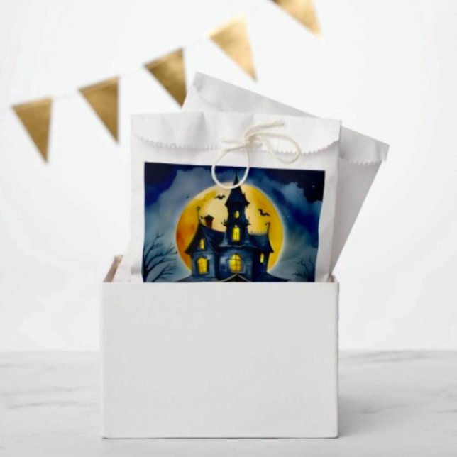 Sachets En Papier Haunted Hollow & Lune (Favor Bag Dimensions: 5.75”x8” sold in sets of 50. 
)