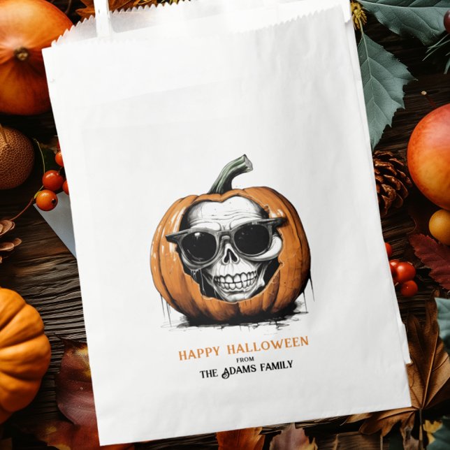Sachets En Papier Haunting Jack O'Lantern Grinning Crâne Halloween (Créateur téléchargé)