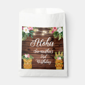 Sachets En Papier Hawaiian Aloha Tropical Birthday Luau Party