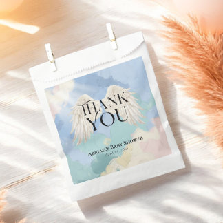 Sachets En Papier Heaven Sent Angel Wings Pastel Baby shower