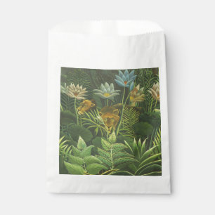 Sachets En Papier Henri Rousseau Jungle Tropical Lion Impression Vin