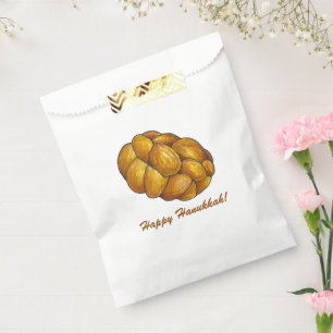 Sachets En Papier Heureux Hanoukka Chanukah Challah Pain Pain Pain P