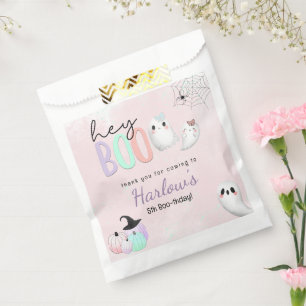 Sachets En Papier Hey Boo Ghost Pastel Halloween Anniversaire