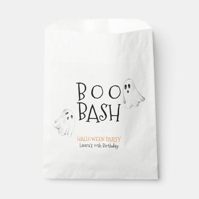 Sachets En Papier Hey Boo Halloween Ghost Party (Devant)
