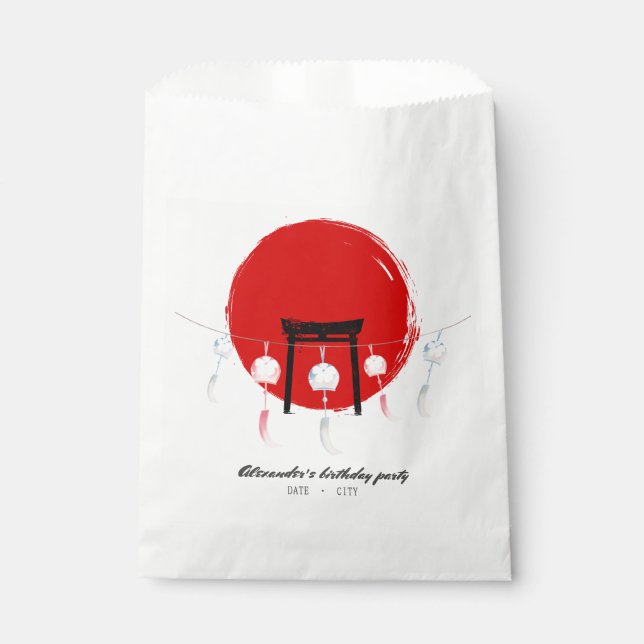 Sachets En Papier Hibachi fête d'anniversaire Vent Chimes Furin Japo (Devant)