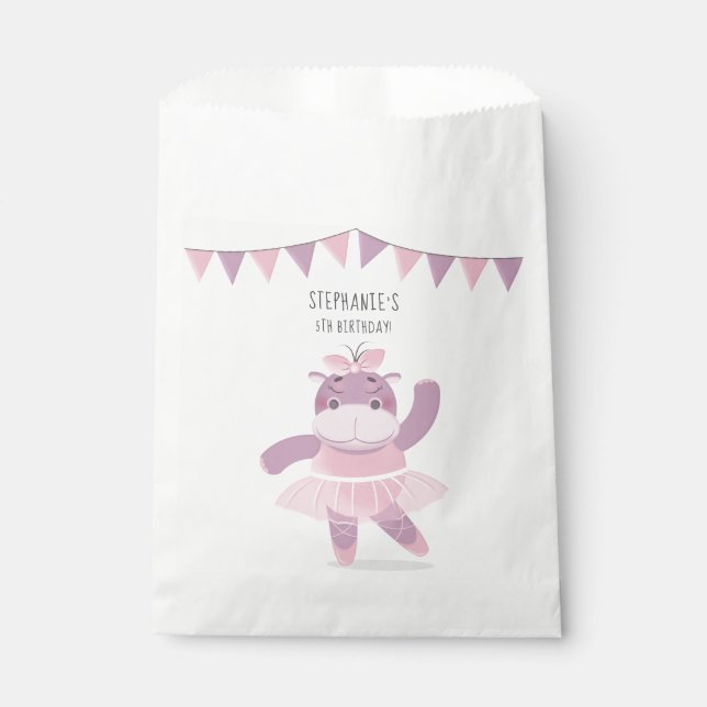 Sachets En Papier Hippo Ballerina (Devant)