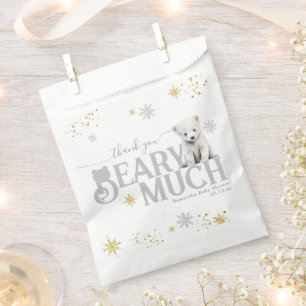 Sachets En Papier Hiver Moderne Baby shower neutre d'attente rapide