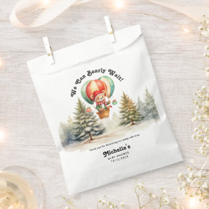 Sachets En Papier Hiver Nous pouvons attendre le Baby shower de Noël