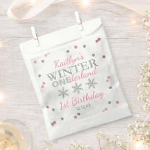 Sachets En Papier Hiver ONE derland 1er anniversaire