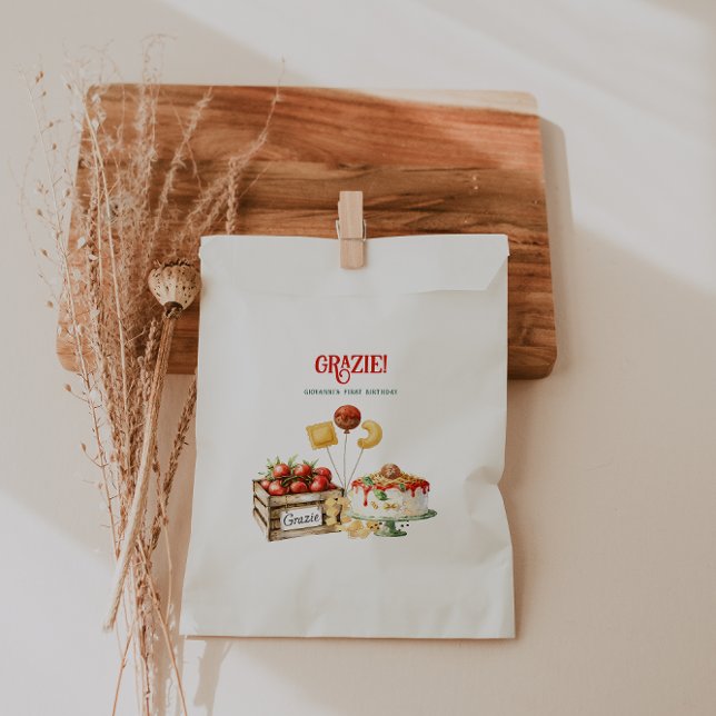 Sachets En Papier Holy Ravioli Thank You | Little Meatball Birthday (Créateur téléchargé)