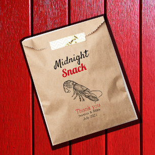 Sachets En Papier homard vintage - friandise pour mariage côtier