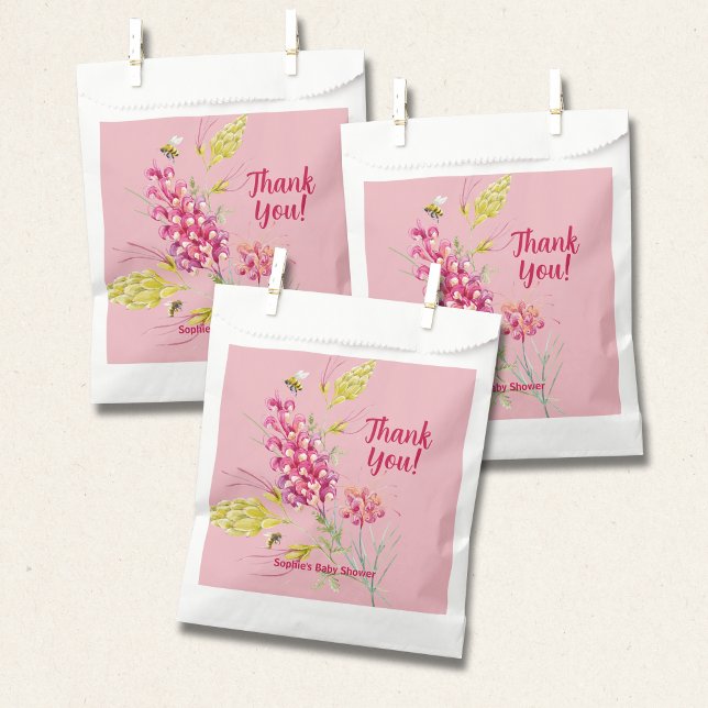 Sachets En Papier Hot Pink And Bumble Bee A Sweet Little Bee (Créateur téléchargé)