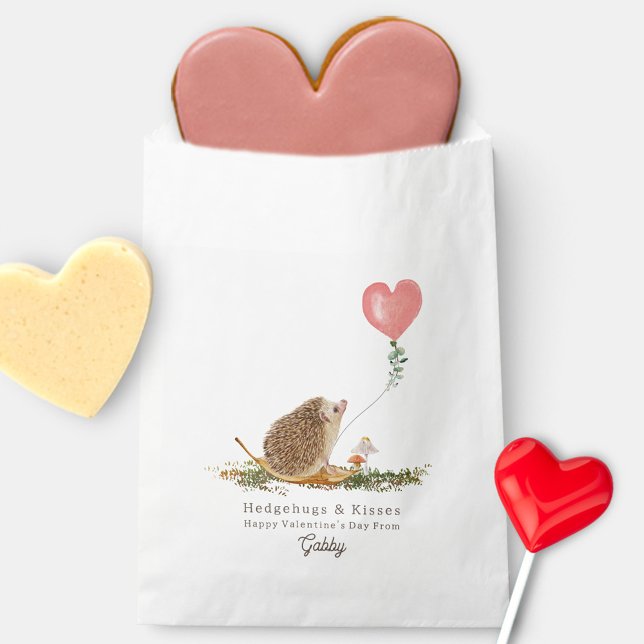 Sachets En Papier Hugs de haies et baisers Champignon de haies Valen (Créateur téléchargé)