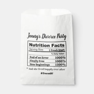 Sachets En Papier Humour Divorcé AF Cadeau de Fête Nouveaux Débuts