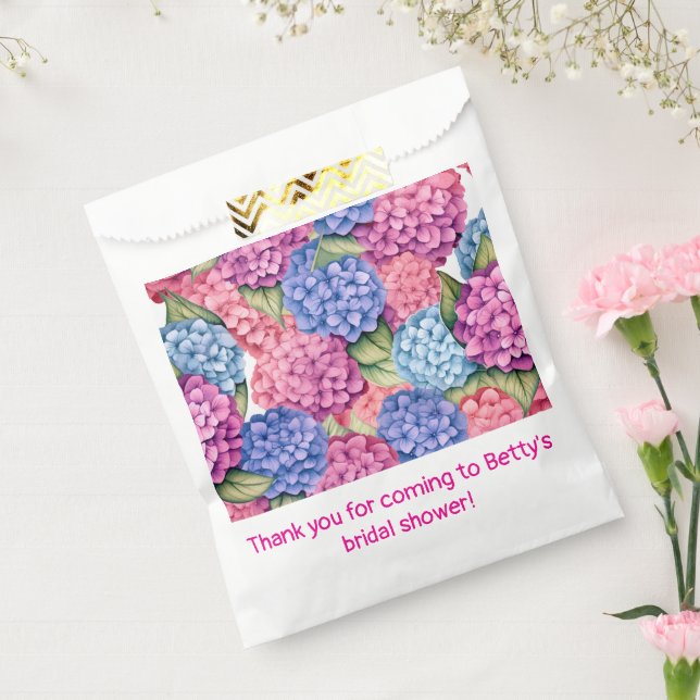 Sachets En Papier Hydrangea Floral Rose Bleu (Scellé)