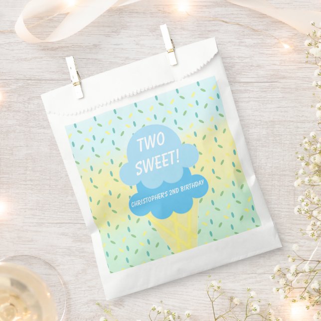 Sachets En Papier Ice Cream 2nd Birthday (Coupé)