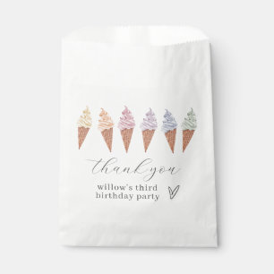 Sachets En Papier Icecream arc-en-ciel