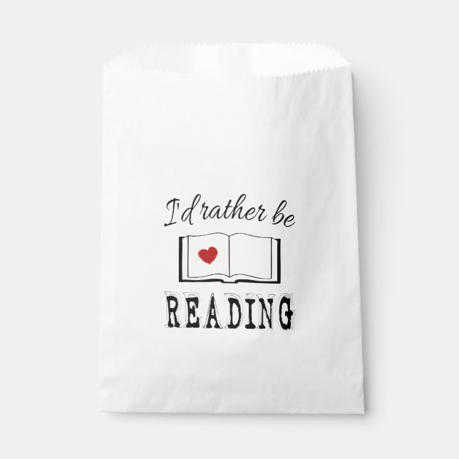 Sachets En Papier I'd rather be reading (Devant)