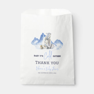 Sachets En Papier Il fait froid à l'extérieur du Baby shower d'ours