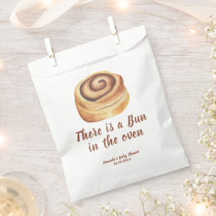 Sachets En Papier Il y a un petit pain dans le four Baby Shower