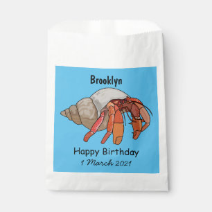 Sachets En Papier Illustration de crabe ermite