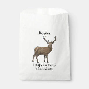 Sachets En Papier Illustration de dessin animé de cerf