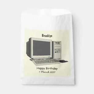 Sachets En Papier Illustration de dessin sur ordinateur
