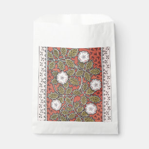 Sachets En Papier Illustration de fleur d'art de rose sauvage vintag