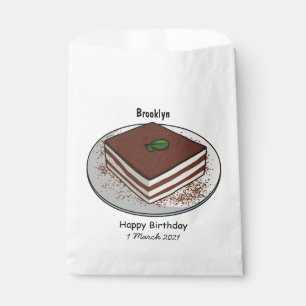 Sachets En Papier Illustration de gâteau de Tiramisu