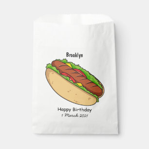 Sachets En Papier Illustration de Hot dog
