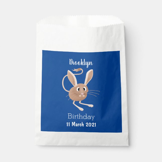 Sachets En Papier Illustration de jerboa aux longues oreilles (Devant)
