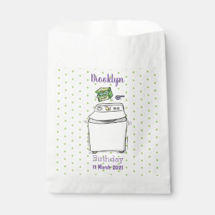 Sachets En Papier Illustration de lave-linge mignonne