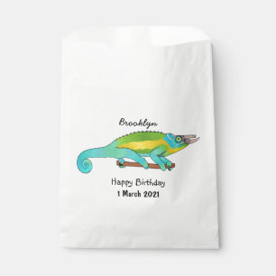 Sachets En Papier Illustration du caméléon de Jackson