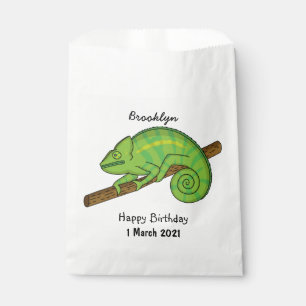 Sachets En Papier Illustration du caméléon de la parson