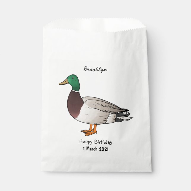 Sachets En Papier Illustration du canard de Majard (Devant)