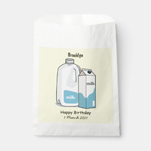 Sachets En Papier Illustration du lait
