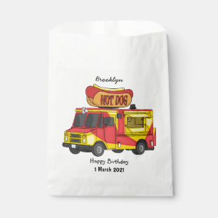 Sachets En Papier Illustration d'un camion de nourriture pour chien