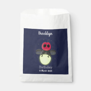 Sachets En Papier Illustration d'une luciole à éclair mignon