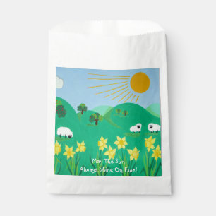 Sachets En Papier illustration pittoresque amusante de moutons migno