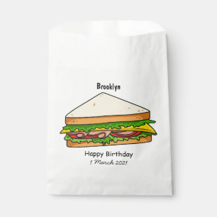 Sachets En Papier Illustration Sandwich