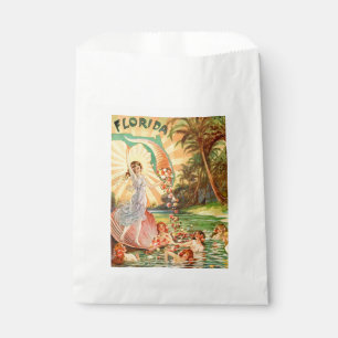 Sachets En Papier Illustration vintage amusante de nymphes aquatique