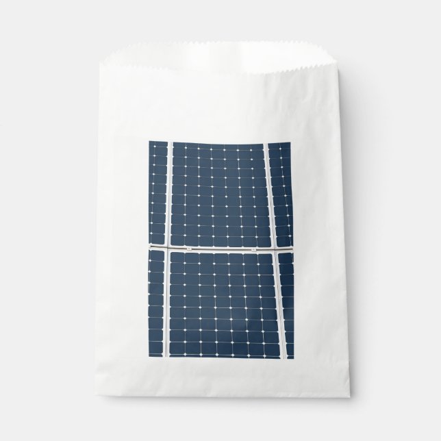 Sachets En Papier Image d'un panneau de puissance solaire drôle (Devant)
