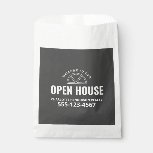 Sachets En Papier Immobilier Open House Goodie (Devant)