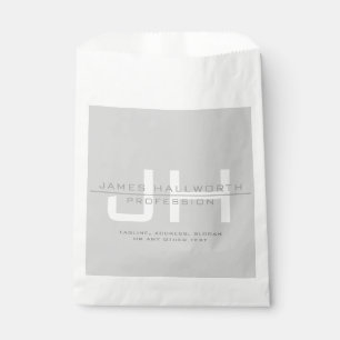 Sachets En Papier Initiales Monogrammes Modernes (ou autre texte) Gr
