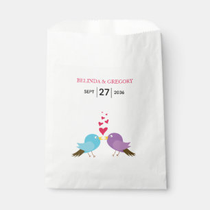 Sachets En Papier Inséparables et Mariages de coeur