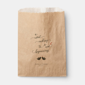 Sachets En Papier Inséparables mariage Favor sac